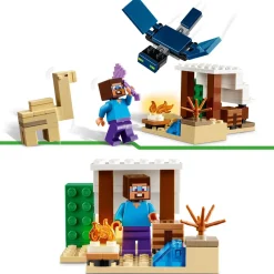 Lego Minecraft 21251 Spedizione Di Steve Nel Deserto, Gioco Per Bambini Di 6+ Anni, Bioma Con Casa Giocattolo E Personaggi