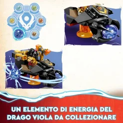 Lego Ninjago 71793 Dragone Di Lava Transformer Heatwave, Serie Dragons Rising Con Drago Giocattolo E Minifigure, Giochi Ninja