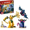 Lego Ninjago 71804 Mech Da Battaglia Di Arin, Giochi Per Bambini 4+, Action Figure Giocattolo Da Costruire Con Starter Brick