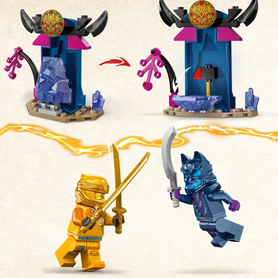 Lego Ninjago 71804 Mech Da Battaglia Di Arin, Giochi Per Bambini 4+, Action Figure Giocattolo Da Costruire Con Starter Brick