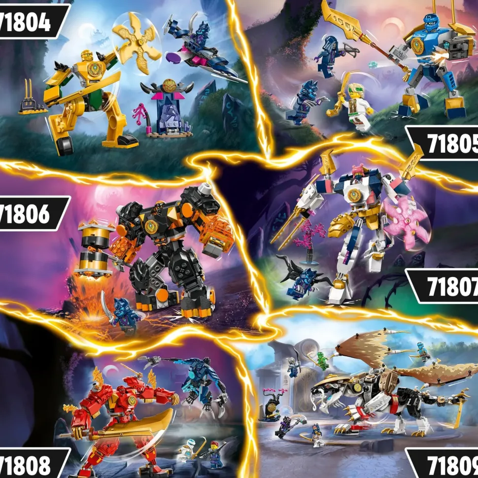 Lego Ninjago 71804 Mech Da Battaglia Di Arin, Giochi Per Bambini 4+, Action Figure Giocattolo Da Costruire Con Starter Brick