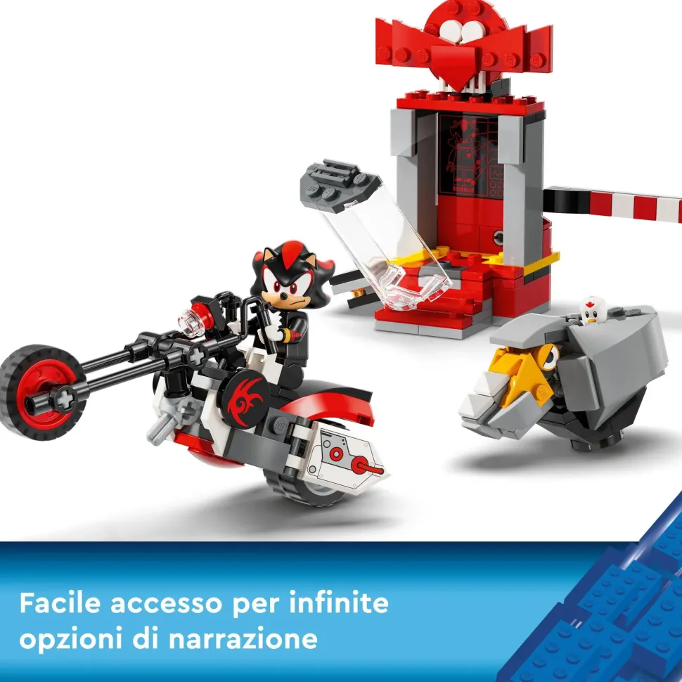 Lego Sonic The Hedgehog 76995 La Fuga Di Shadow The Hedgehog Con Moto Giocattolo Per Bambini 8+ Anni, Personaggi Videogiochi