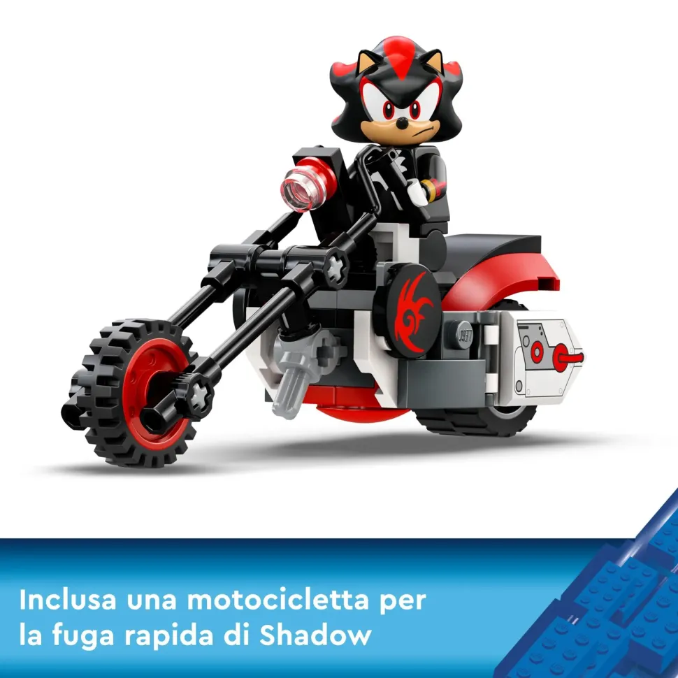 Lego Sonic The Hedgehog 76995 La Fuga Di Shadow The Hedgehog Con Moto Giocattolo Per Bambini 8+ Anni, Personaggi Videogiochi