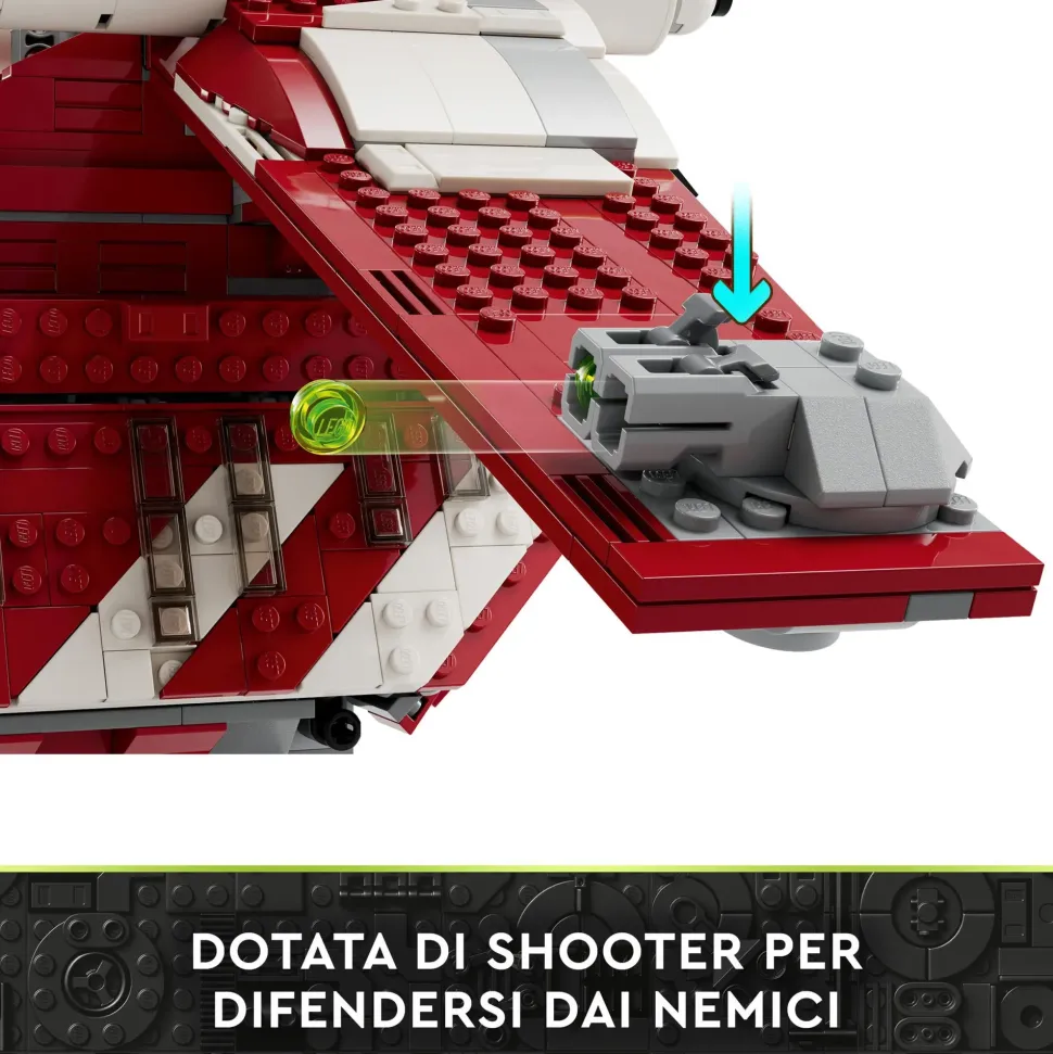 Lego Star Wars 75354 Gunship Della Guardia Di Coruscant, Set Da Le Guerre Dei Cloni Con Veicolo Giocattolo E 5 Minifigure