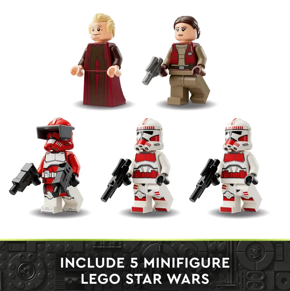 Lego Star Wars 75354 Gunship Della Guardia Di Coruscant, Set Da Le Guerre Dei Cloni Con Veicolo Giocattolo E 5 Minifigure