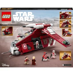 Lego Star Wars 75354 Gunship Della Guardia Di Coruscant, Set Da Le Guerre Dei Cloni Con Veicolo Giocattolo E 5 Minifigure