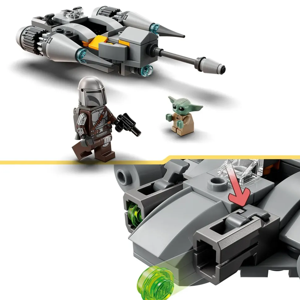 Lego Star Wars 75363 Starfighter N-1 Del Mandaloriano Microfighter, Gioco Da Costruire Con Grogu Baby Yoda, Regali Bambini 6+