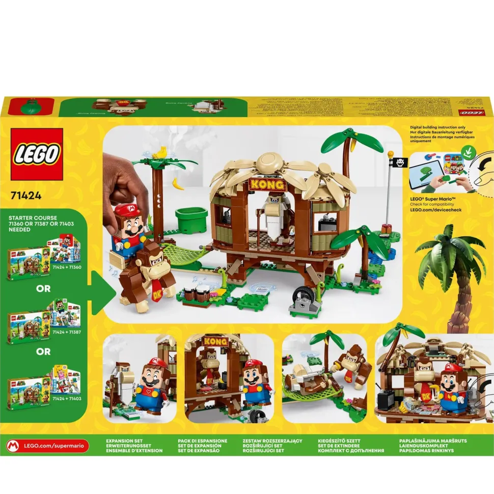 Lego Super Mario 71424 Pack Di Espansione Casa Sull'Albero Di Donkey Kong, Giochi Per Bambini E Bambine 8+ Con 2 Personaggi
