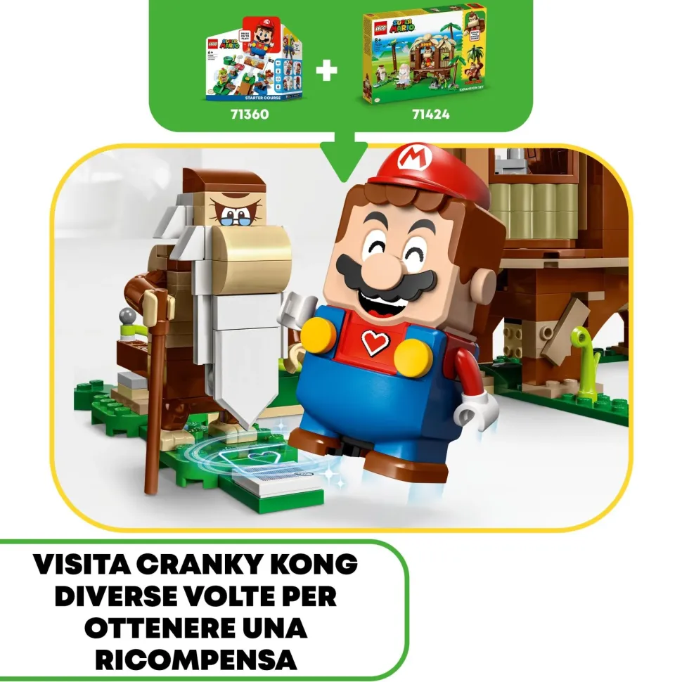 Lego Super Mario 71424 Pack Di Espansione Casa Sull'Albero Di Donkey Kong, Giochi Per Bambini E Bambine 8+ Con 2 Personaggi