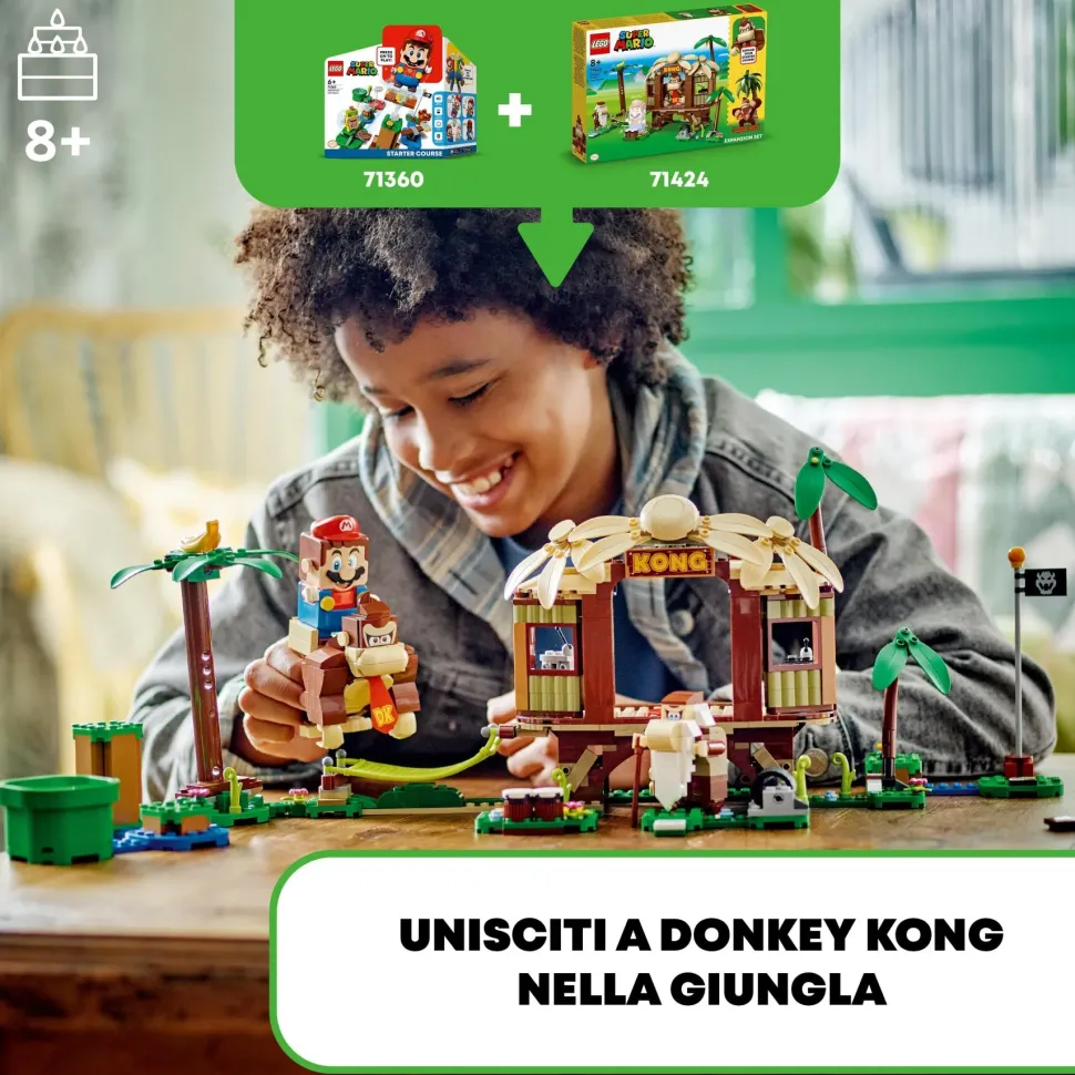 Lego Super Mario 71424 Pack Di Espansione Casa Sull'Albero Di Donkey Kong, Giochi Per Bambini E Bambine 8+ Con 2 Personaggi