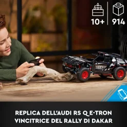 Lego Technic 42160 Audi Rs Q E-Tron, Macchina Telecomandata Da Rally, Modellino Auto Con App Control+, Giocattoli Ragazzi 10+