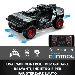 Lego Technic 42160 Audi Rs Q E-Tron, Macchina Telecomandata Da Rally, Modellino Auto Con App Control+, Giocattoli Ragazzi 10+