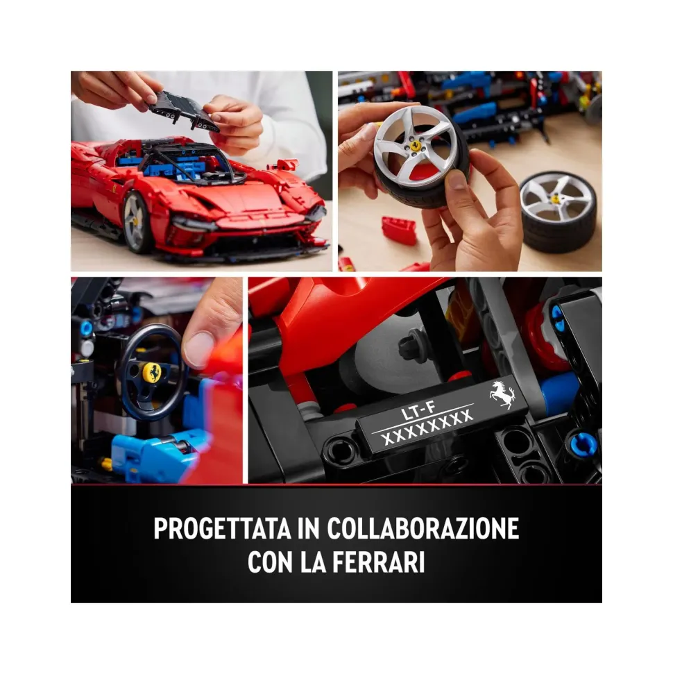 Lego Technic 42143 Ferrari Daytona Sp3, Modellino Auto Da Costruire Supercar Scala 1:8, Set Collezione Adulti, Idea Regalo