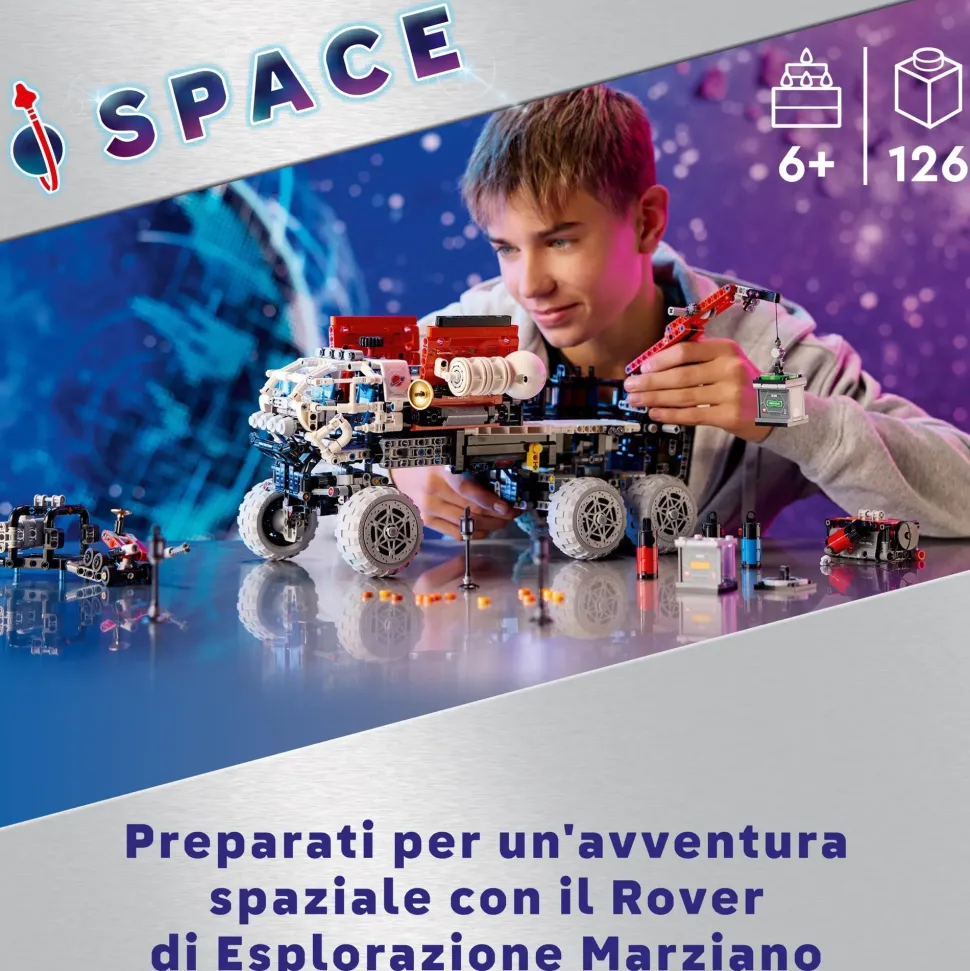 Lego Technic 42180 Rover Di Esplorazione Marziano, Giochi Spaziali Per Bambini 11+, Veicolo Giocattolo Ispirato Alla Nasa
