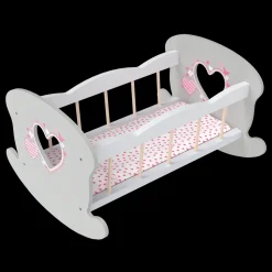 Lettino A Dondolo In Legno