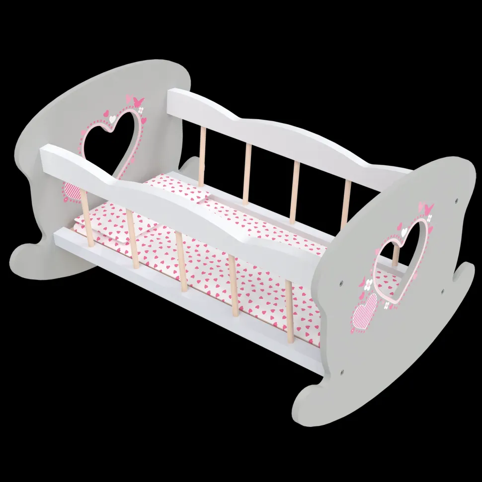 Lettino A Dondolo In Legno