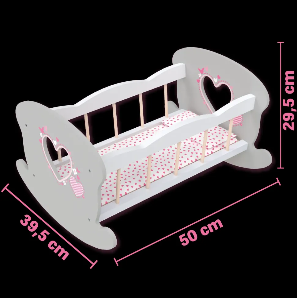 Lettino A Dondolo In Legno