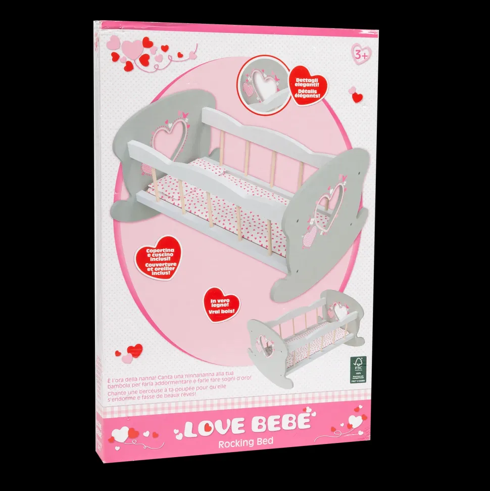 Lettino A Dondolo In Legno