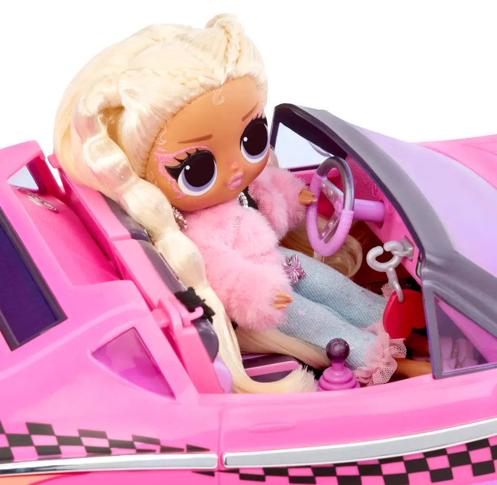 L.O.L. Surprise! City Cruiser Auto Sportiva Rosa E Viola Con Caratteristiche Favolose E Un'Esclusiva Bambola Beeps Inclusa