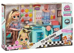Lol Surprise Omg To-Go Diner Playset Con Oltre 45 Sorprese E Bambola Inclusa