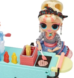 Lol Surprise Omg To-Go Diner Playset Con Oltre 45 Sorprese E Bambola Inclusa