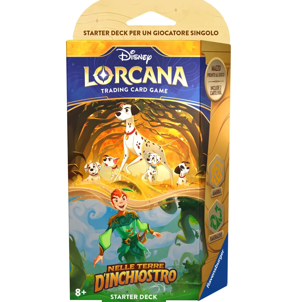 Lorcana Disney Starter Deck Ambra & Smeraldo Nelle Terre D'Inchiostro Ravensburger