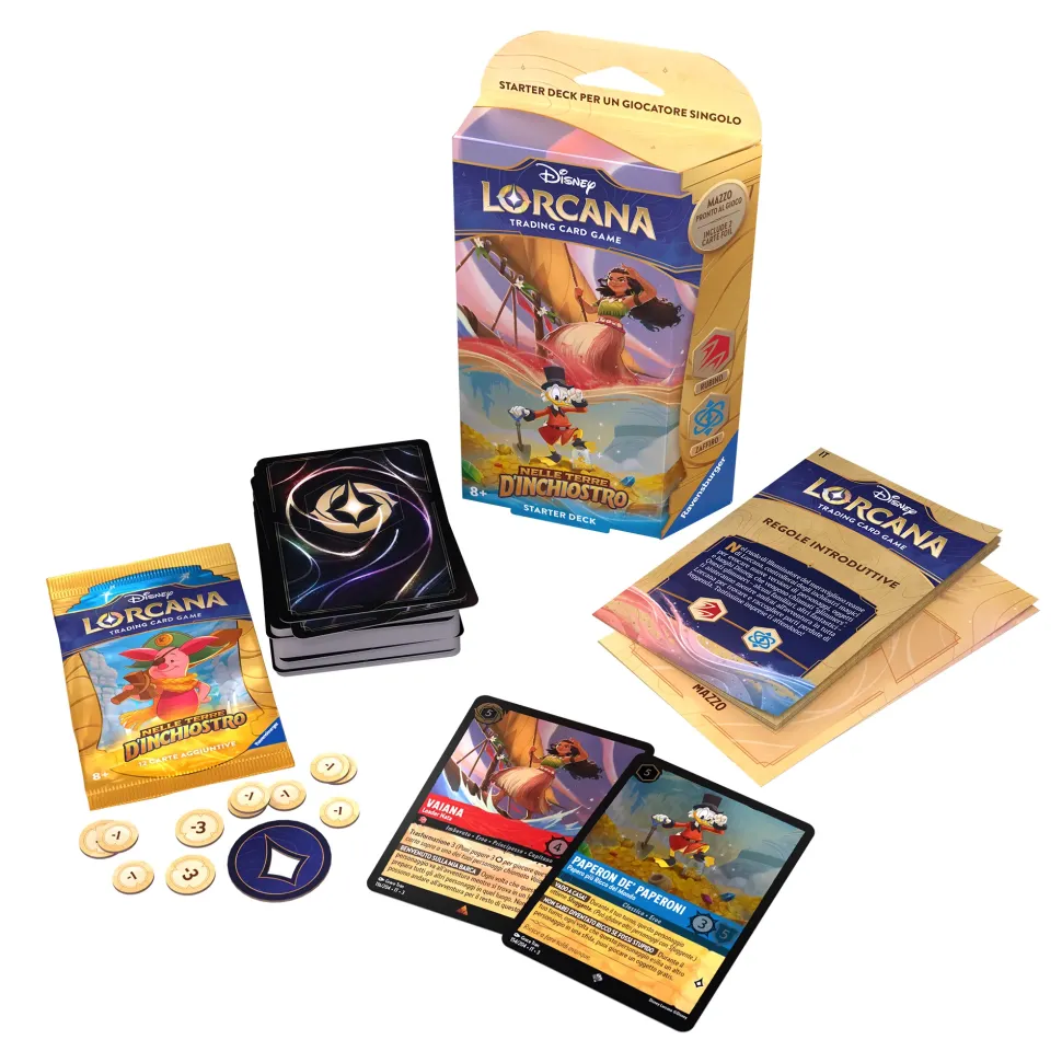 Lorcana Disney Starter Deck Ambra & Smeraldo Nelle Terre D'Inchiostro Ravensburger