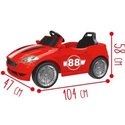 Macchina Elettrica 6V Telecomandata Per Bambini Con Luci, Suoni Realistici E Velocita Massima Di 3 Km/H Caricabatteria Incluso Disponibile In Due Varianti