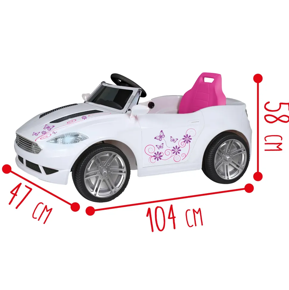 Macchina Elettrica 6V Telecomandata Per Bambini Con Luci, Suoni Realistici E Velocita Massima Di 3 Km/H Caricabatteria Incluso Disponibile In Due Varianti