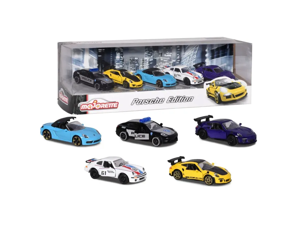Majorette Porsche Gift Pack 5 Pezzi