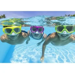 Maschera Aquanaut, 7-14 Anni, 3 Colori Assortiti, In Silicone Con Lenti In Policarbonato Protezione Uv