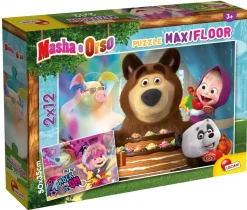 Masha Puzzle Maxifloor 2 X 12 Facciamo Festa!