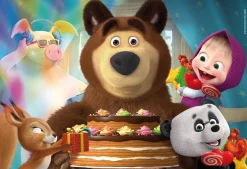 Masha Puzzle Maxifloor 2 X 12 Facciamo Festa!