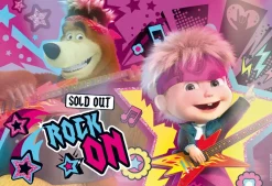 Masha Puzzle Maxifloor 2 X 12 Facciamo Festa!