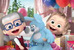 Masha Puzzle Maxifloor 2 X 12 Giochiamo Ancora!