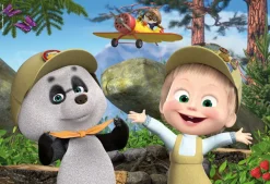 Masha Puzzle Maxifloor 2 X 12 Giochiamo Ancora!