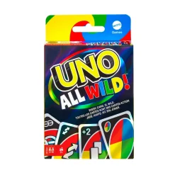 Mattel Games, Uno All Wild, Gioco Di Carte Per Famiglie E Bambini 7+ Anni, Hhl33