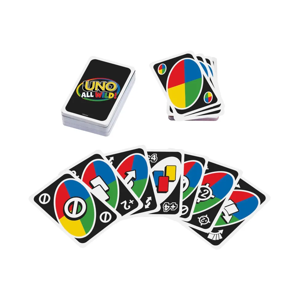 Mattel Games, Uno All Wild, Gioco Di Carte Per Famiglie E Bambini 7+ Anni, Hhl33