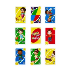 Mattel Games Uno Junior Move!, Gioco Di Carte Per Bambini Per Serate Di Gioco In Famiglia, Viaggi, Campeggi E Feste, Giocattolo Per Bambini 3+ Anni, Hnn03