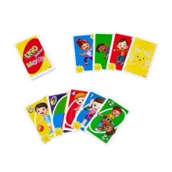 Mattel Games Uno Junior Move!, Gioco Di Carte Per Bambini Per Serate Di Gioco In Famiglia, Viaggi, Campeggi E Feste, Giocattolo Per Bambini 3+ Anni, Hnn03