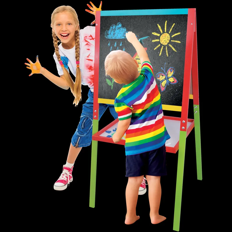 Maxi Lavagna Doppia In Legno