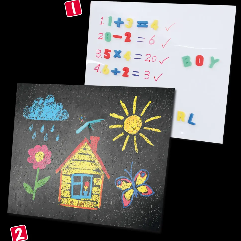 Maxi Lavagna Doppia In Legno