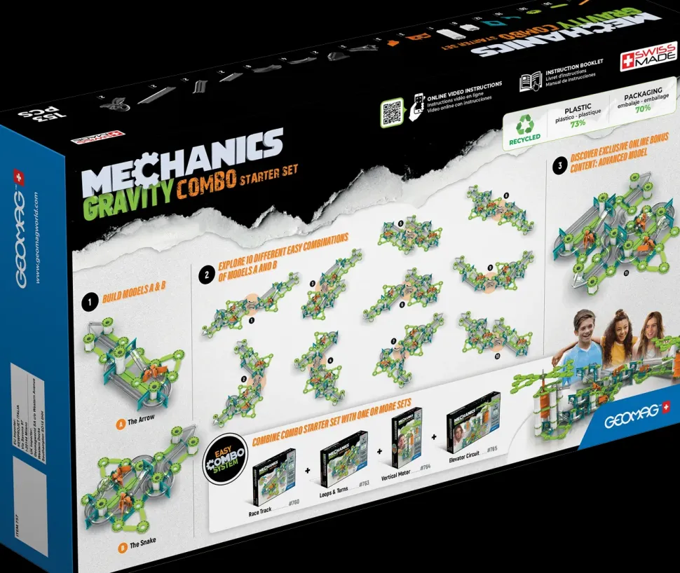 Mechanics Gravity Recycled Combo Starter Set Hero 153 Pcs