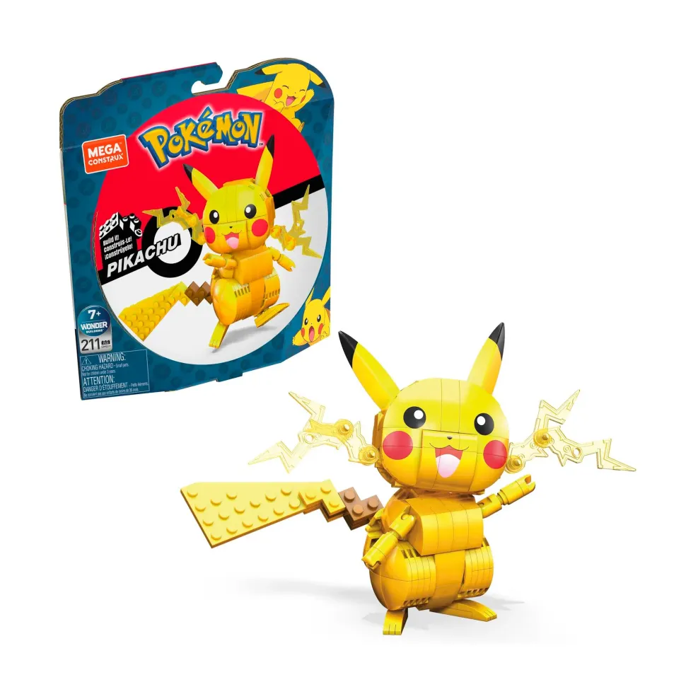 Mega Construx Mega Construx Pokemon Elettro Da 10 Cm Con Dettagli Realistici , Giocattolo Per Bambini 6+ Anni, Gmd31