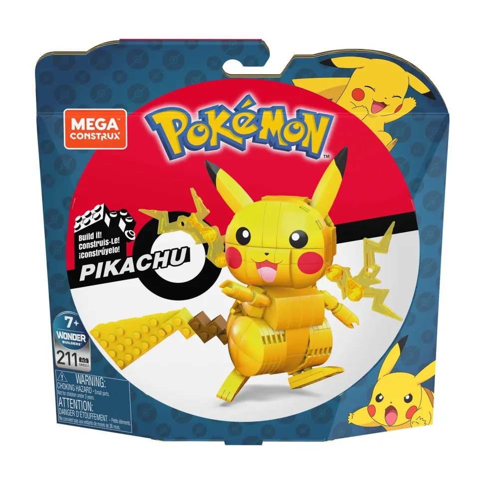 Mega Construx Mega Construx Pokemon Elettro Da 10 Cm Con Dettagli Realistici , Giocattolo Per Bambini 6+ Anni, Gmd31