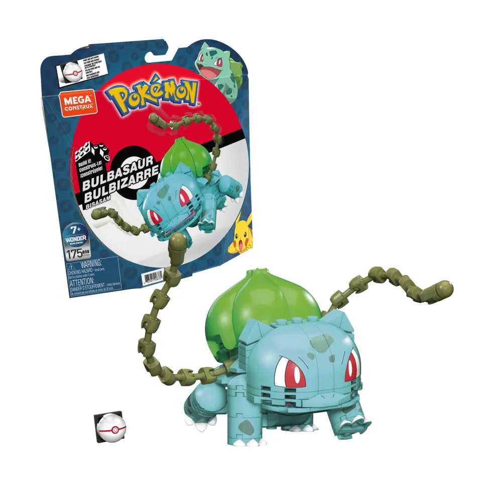Mega Construx Pokemon Bulbasaur Set Da Costruzione, Costruzione Giocattolo Per Bambini