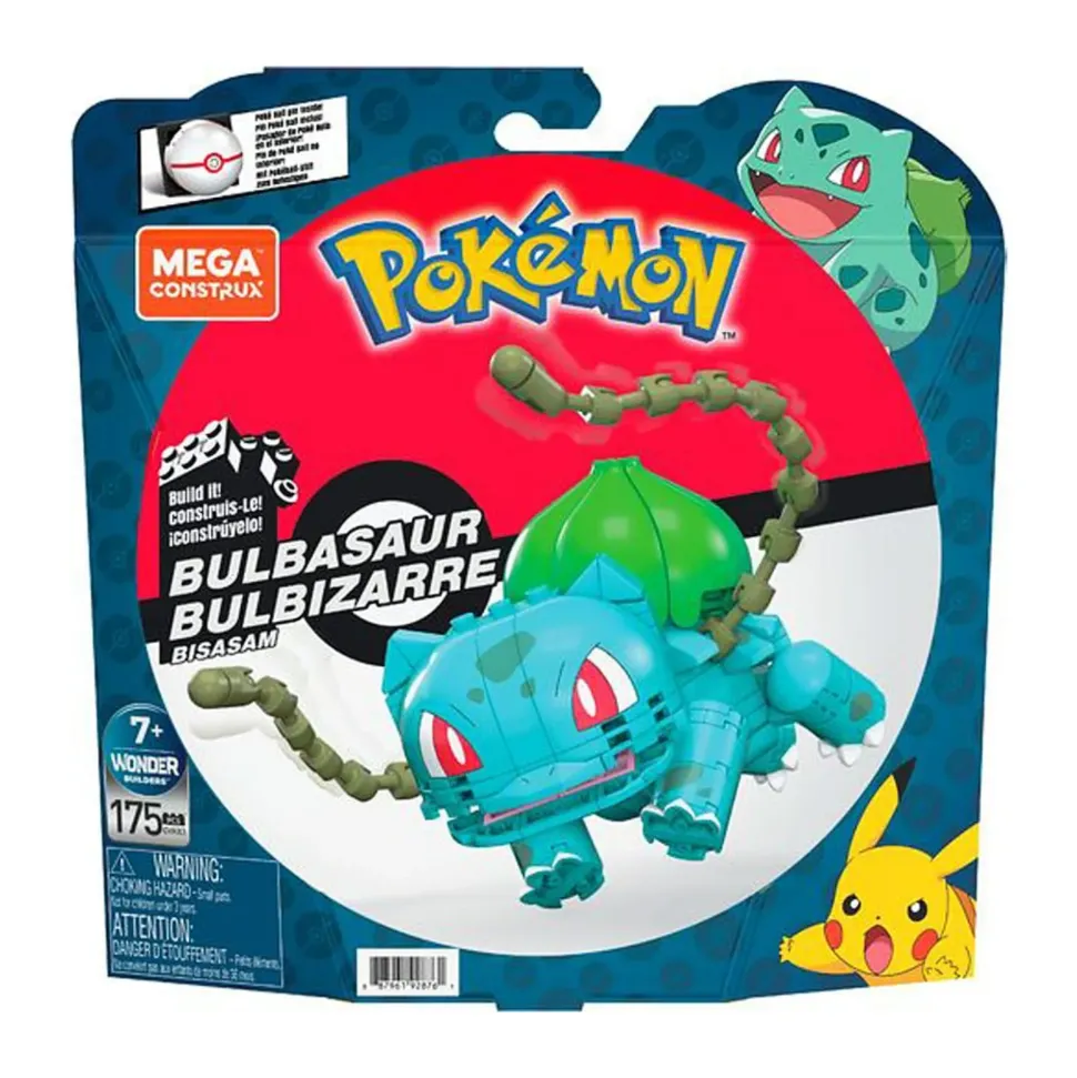 Mega Construx Pokemon Bulbasaur Set Da Costruzione, Costruzione Giocattolo Per Bambini