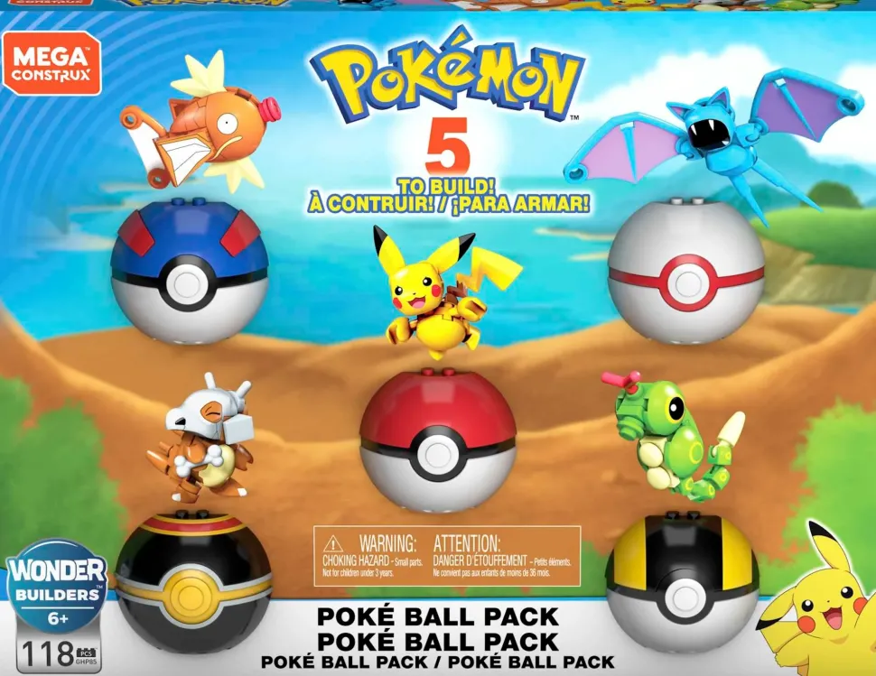 Mega Construx Pokemon Poke Ball Serie Esclusiva Da Costruire E Collezionare