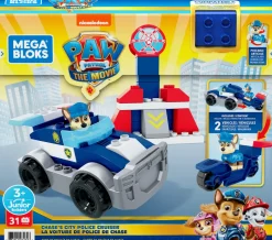 Mega Paw Patrol Chase Auto Di Pattuglia, Playset Da Costruzione, 3+ Anni