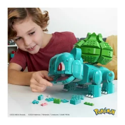 Mega Pokemon Bulbasaur Gigante, Set Da Costruzione Da 789 Pezzi, Personaggio Gigante Snodato Alto 18 Cm Da Collezione, 10+ Anni, Hnt96
